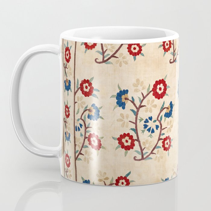 Bokce West Anatolian Ottoman Silk Embroidery Print Coffee Mug Gallery Image 3