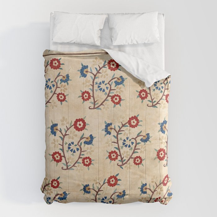 Bokce West Anatolian Ottoman Silk Embroidery Print Comforter Gallery Image 6