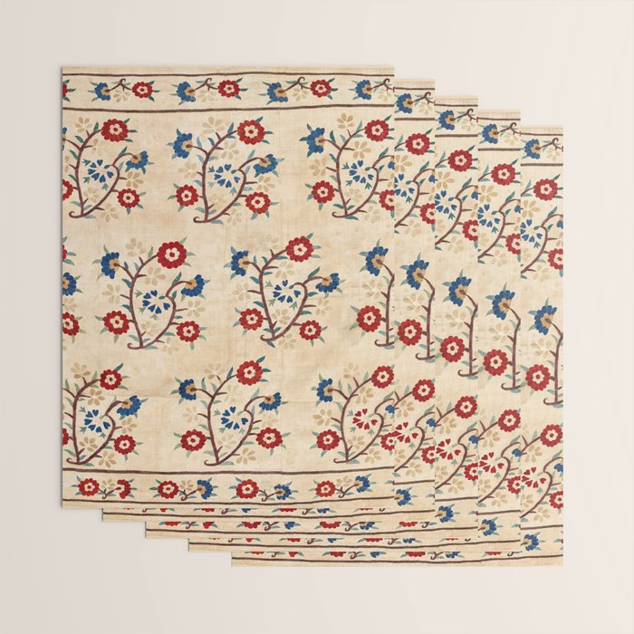 Bokce West Anatolian Ottoman Silk Embroidery Print Wrapping Paper Gallery Image 3