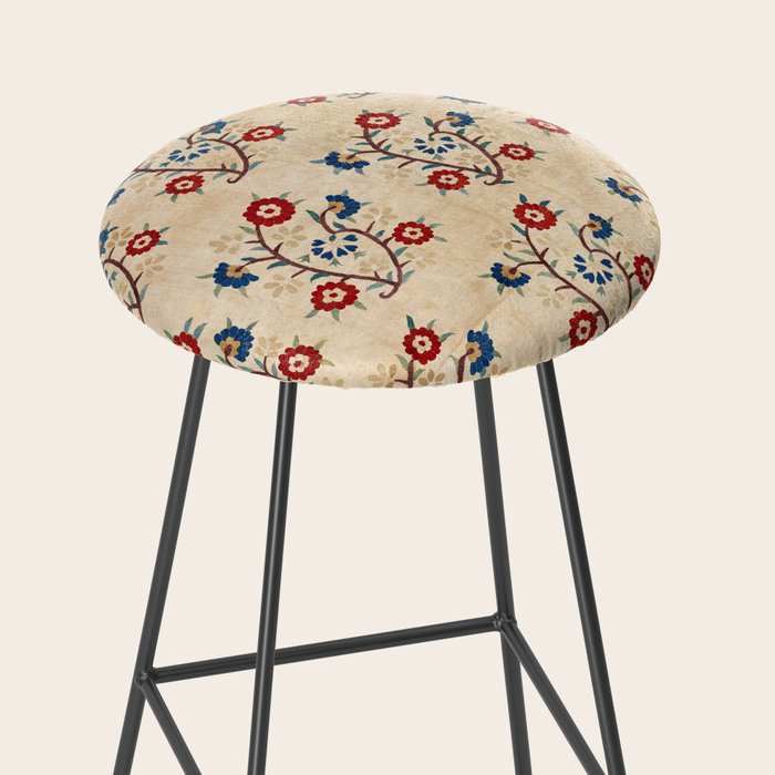 Bokce West Anatolian Ottoman Silk Embroidery Print Stool Gallery Image 2