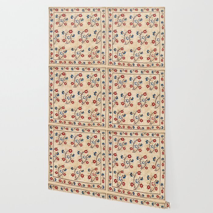 Bokce West Anatolian Ottoman Silk Embroidery Print Wallpaper Gallery Image 2