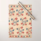 Bokce West Anatolian Ottoman Silk Embroidery Print Wrapping Paper Gallery Image 1