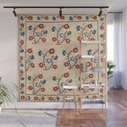 Bokce West Anatolian Ottoman Silk Embroidery Print Wall Mural Gallery Image 1
