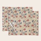 Bokce West Anatolian Ottoman Silk Embroidery Print Placemat Gallery Image 1
