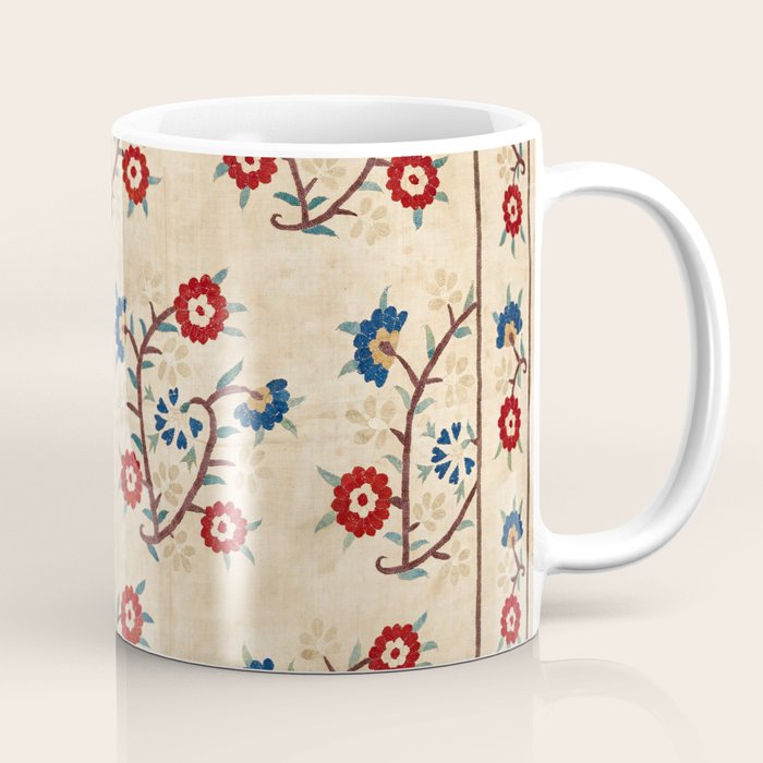 Bokce West Anatolian Ottoman Silk Embroidery Print Coffee Mug Gallery Image 1