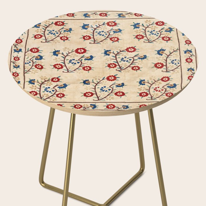 Bokce West Anatolian Ottoman Silk Embroidery Print Side Table Gallery Image 2