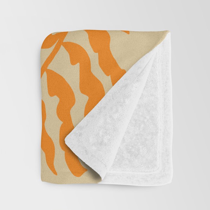 Floral fern Pottery  Throw Blanket Gallery Image 3