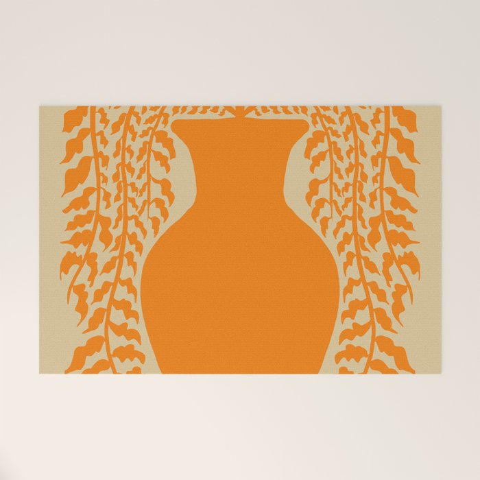 Floral fern Pottery  Welcome Mat Gallery Image 1