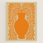 Floral fern Pottery  Jigsaw Puzzle Gallery Image 1