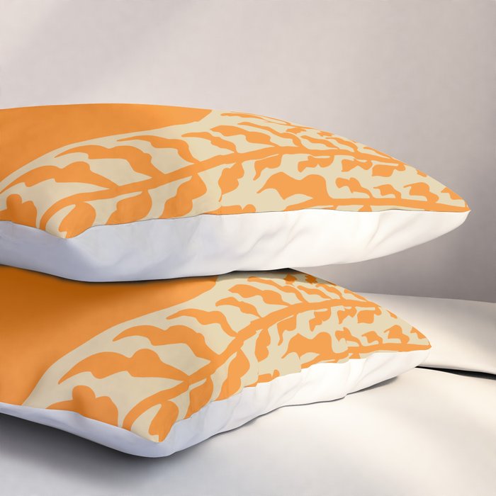 Floral fern Pottery  Pillow Sham Gallery Image 3