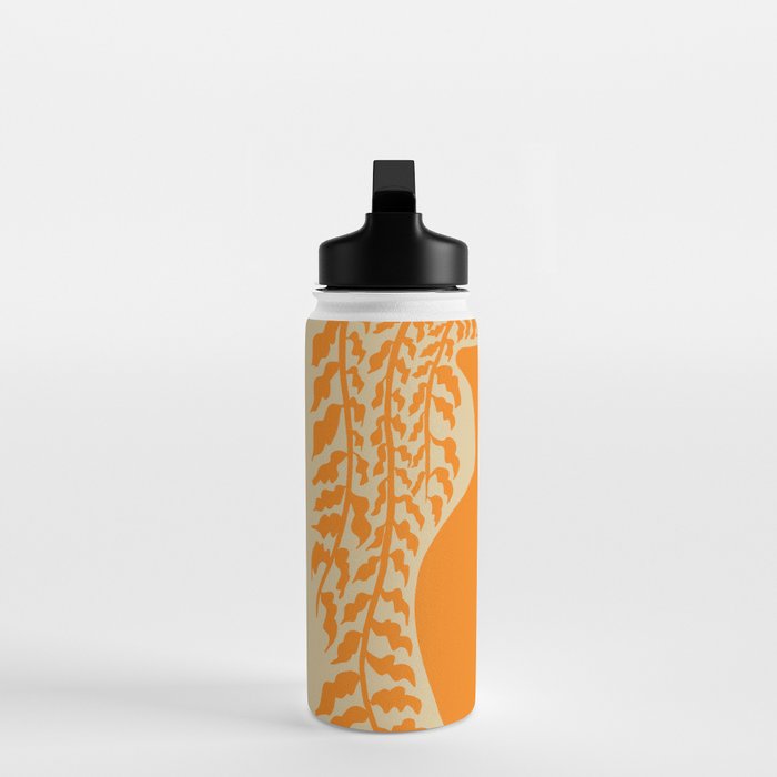 Floral fern Pottery  Water Bottle Gallery Image 3