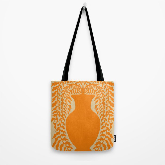Floral fern Pottery  Tote Bag Gallery Image 2
