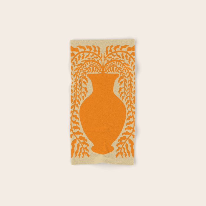 Floral fern Pottery  Bath Towel Gallery Image 1