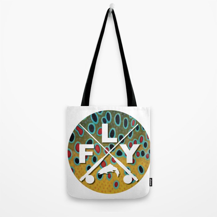 Brown Trout Fly Fishing  Tote Bag Gallery Image 2