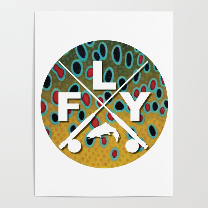 Brown Trout Fly Fishing  Poster Gallery Image 4