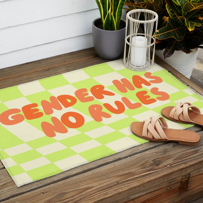 Gender Has No Rules  Outdoor Rug Gallery Image 2