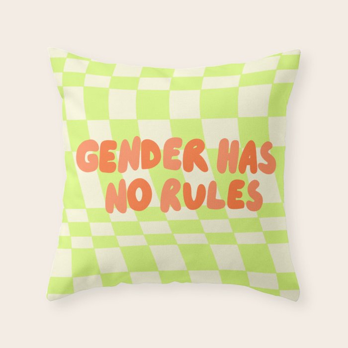 Gender Has No Rules  Throw Pillow Gallery Image 6