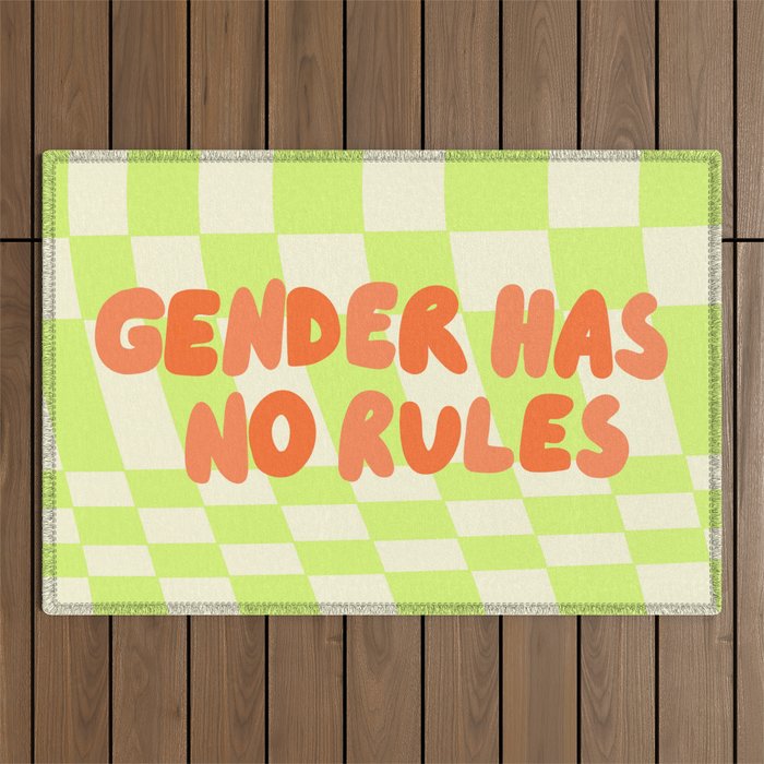 Gender Has No Rules  Outdoor Rug Gallery Image 1