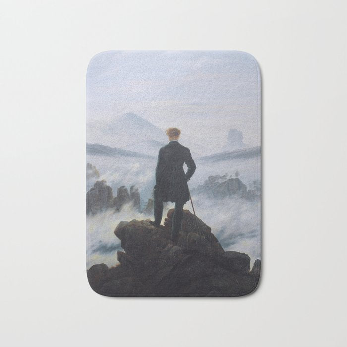 Wanderer above the Sea of Fog Bath Mat Gallery Image 1
