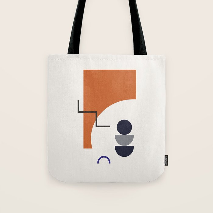 Autumn Rhythm - Geometric Modern Art Tote Bag Gallery Image 1