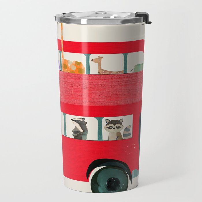 The big red bus Travel Mug Gallery Image 2