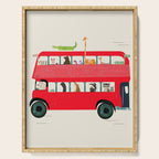 The big red bus Serving Tray Gallery Image 1