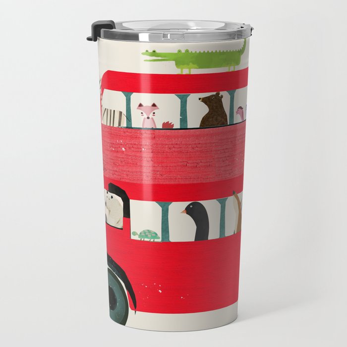 The big red bus Travel Mug Gallery Image 3