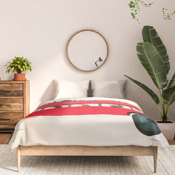 The big red bus Comforter Gallery Image 3