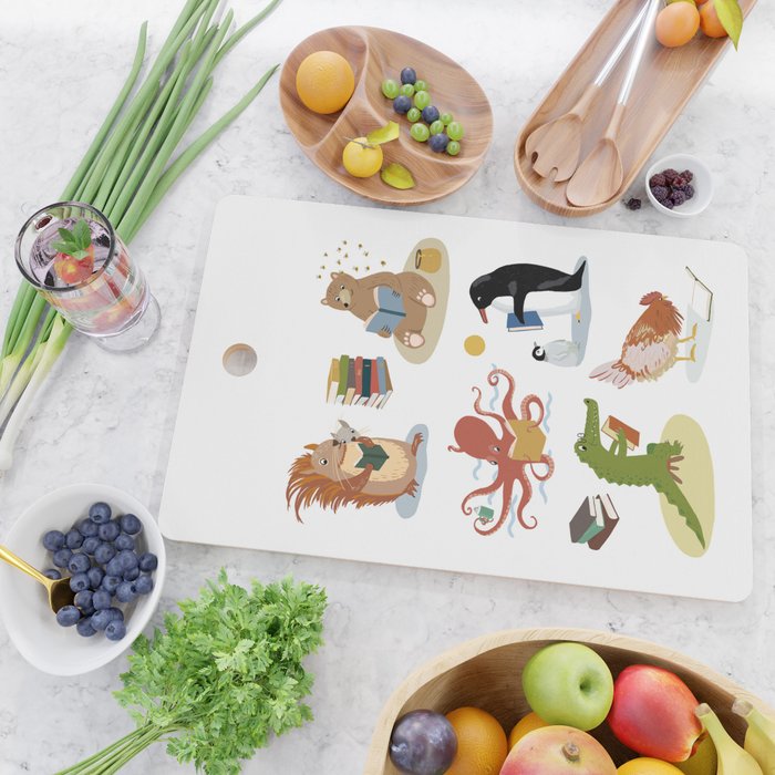 Animal Readers Cutting Board Gallery Image 2