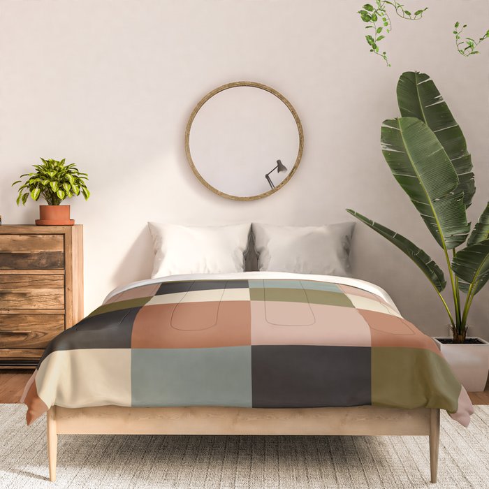 Bold Colorful Checks Pattern - Large II Comforter Gallery Image 3