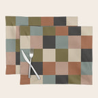 Bold Colorful Checks Pattern - Large II Placemat Gallery Image 1