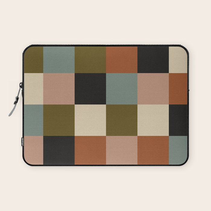 Bold Colorful Checks Pattern - Large II Laptop Sleeve Gallery Image 1