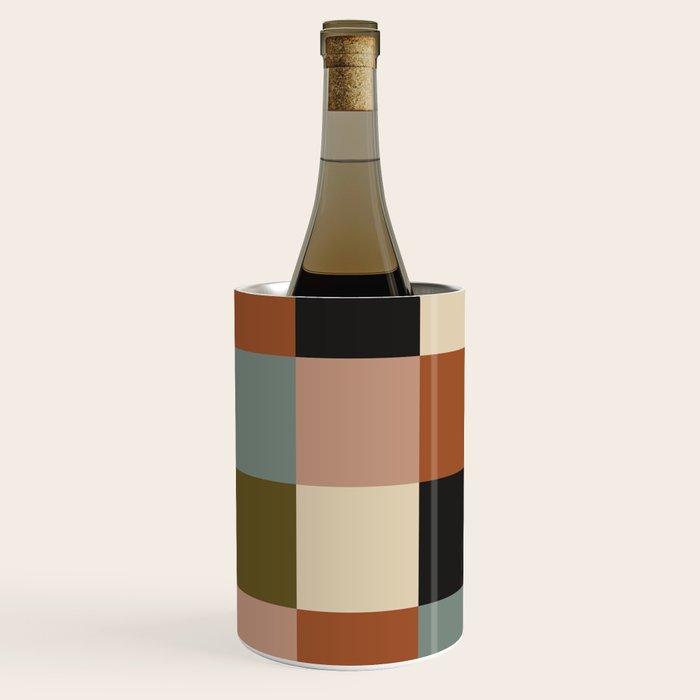 Bold Colorful Checks Pattern - Large II Wine Chiller Gallery Image 3