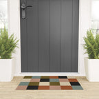 Bold Colorful Checks Pattern - Large II Welcome Mat Gallery Image 3
