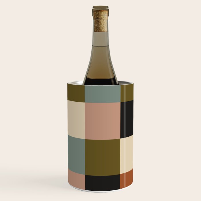 Bold Colorful Checks Pattern - Large II Wine Chiller Gallery Image 2