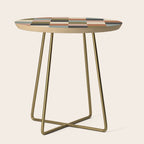 Bold Colorful Checks Pattern - Large II Side Table Gallery Image 1