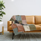 Bold Colorful Checks Pattern - Large II Throw Blanket Gallery Image 1