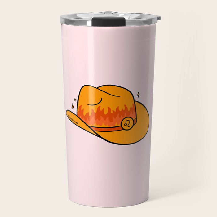 Leo Cowboy Hat Travel Mug Gallery Image 1