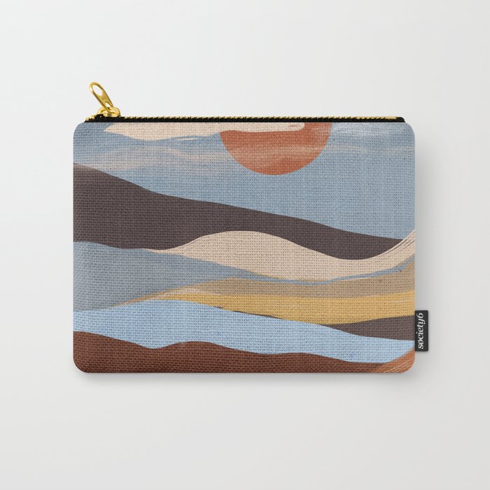 Abstract Art Landscape 63 Carry All Pouch Gallery Image 1