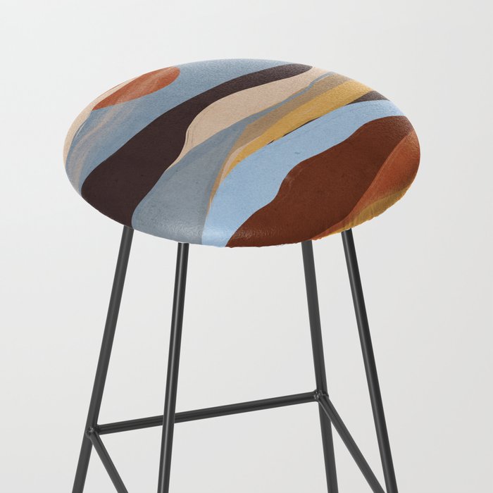 Abstract Art Landscape 63 Stool Gallery Image 2