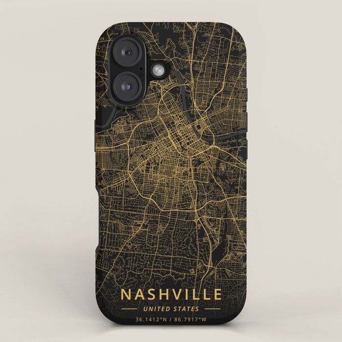 Nashville, United States - Gold iPhone Case Gallery Image 1
