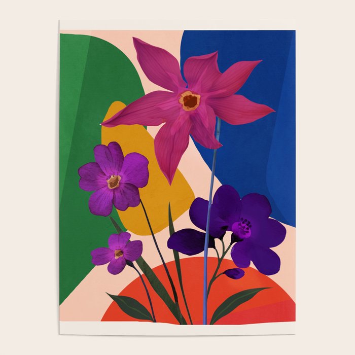 Colorful Bloomscape 1 Poster Gallery Image 1