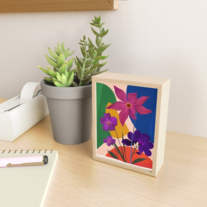 Colorful Bloomscape 1 Mini Art Print Gallery Image 2