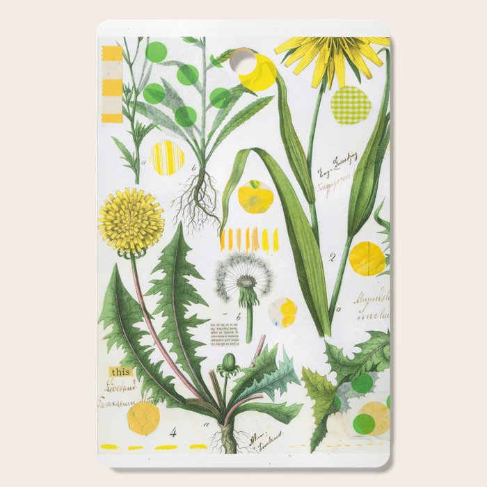 Botanical Series: Yellow Dandelion Cutting Board Gallery Image 1