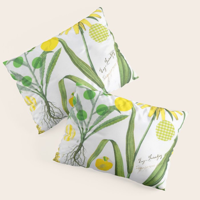 Botanical Series: Yellow Dandelion Pillow Sham Gallery Image 1