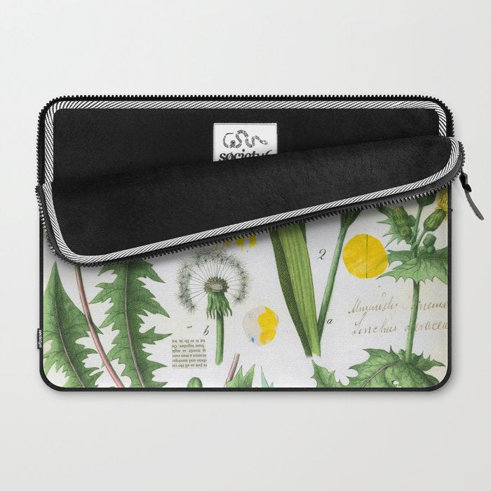 Botanical Series: Yellow Dandelion Laptop Sleeve Gallery Image 2