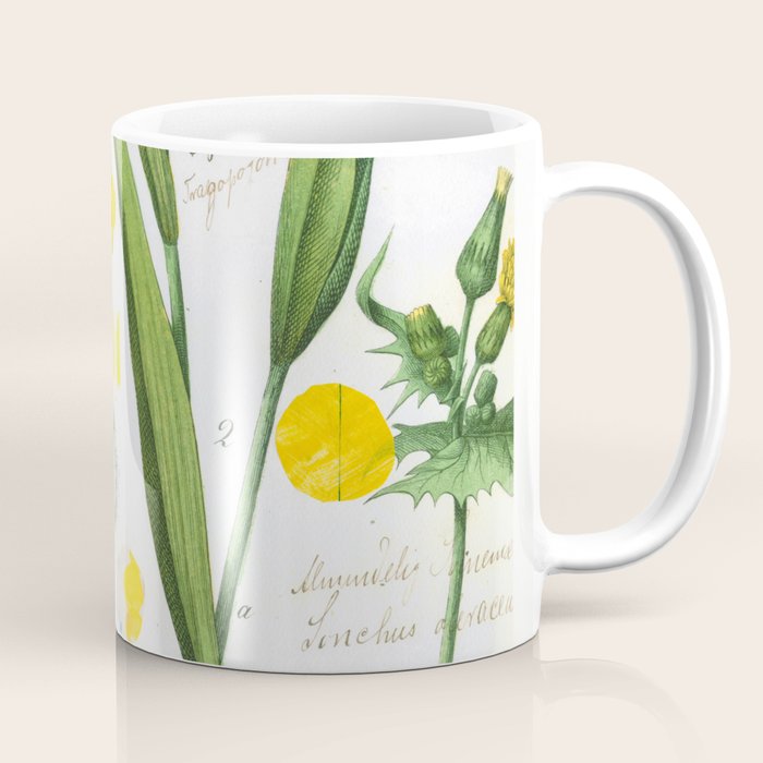 Botanical Series: Yellow Dandelion Coffee Mug Gallery Image 1