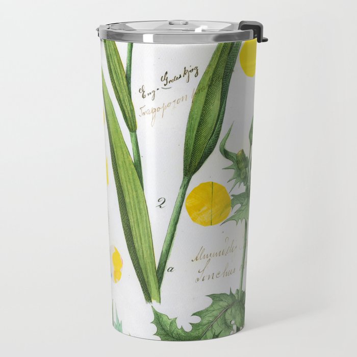 Botanical Series: Yellow Dandelion Travel Mug Gallery Image 2