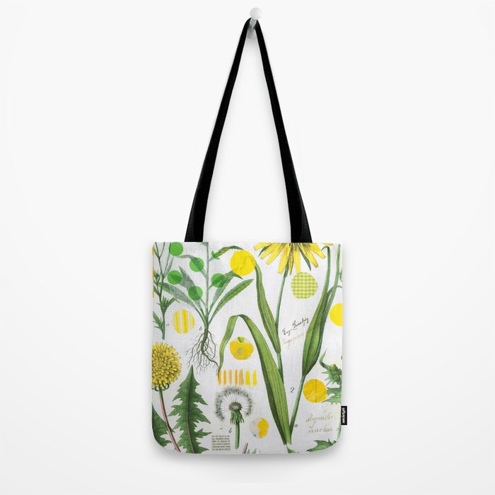 Botanical Series: Yellow Dandelion Tote Bag Gallery Image 2