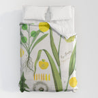 Botanical Series: Yellow Dandelion Duvet Cover Gallery Image 6